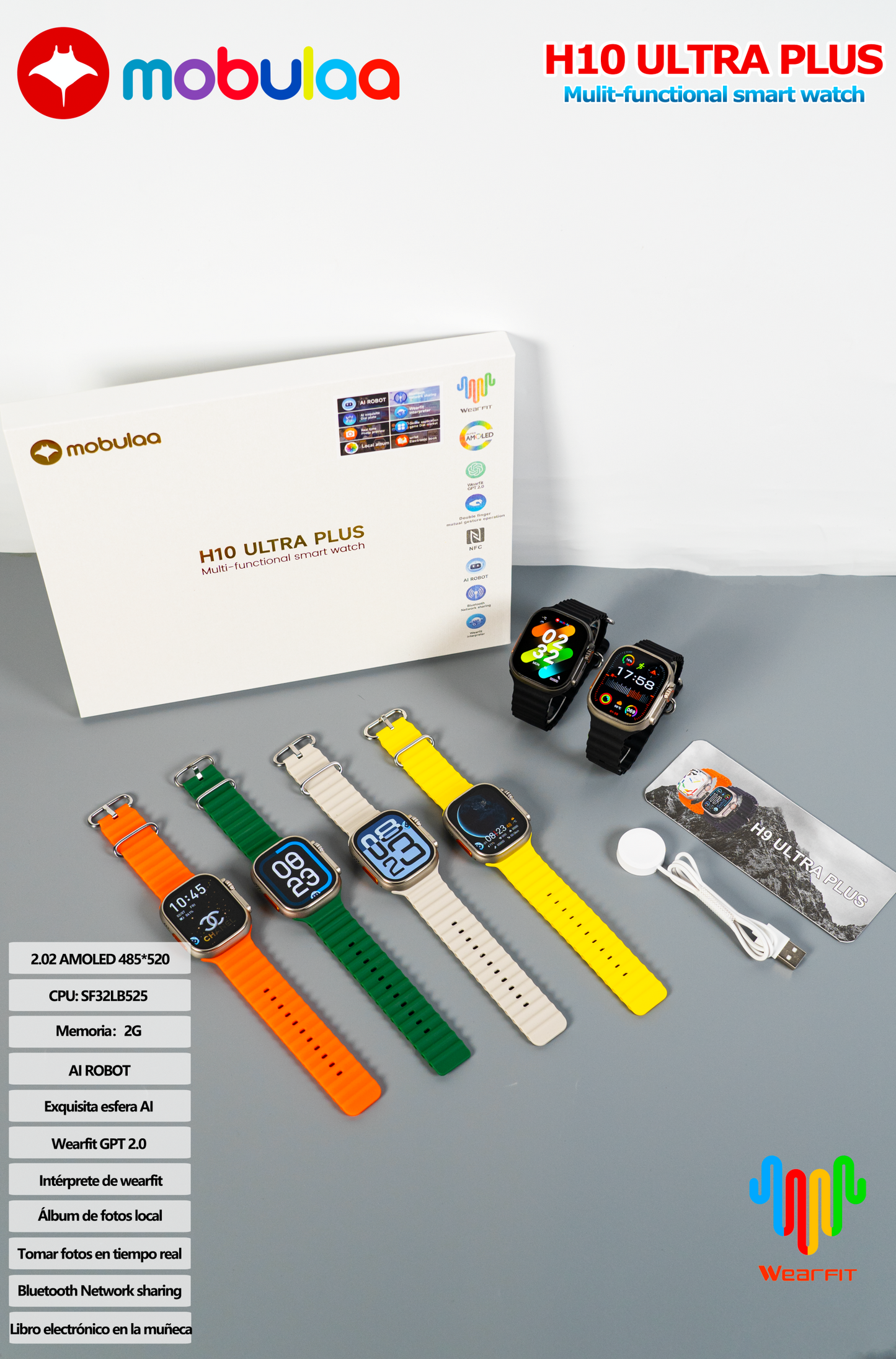 Reloj Inteligente Smartwatch Wearables H10 ULTRA PLUS
